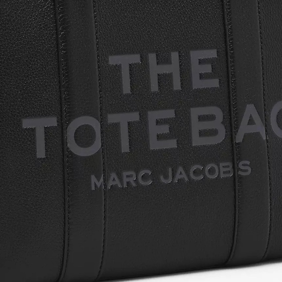Marc Jacobs Black Leather Tote (Medium) - Picture 4 of 8